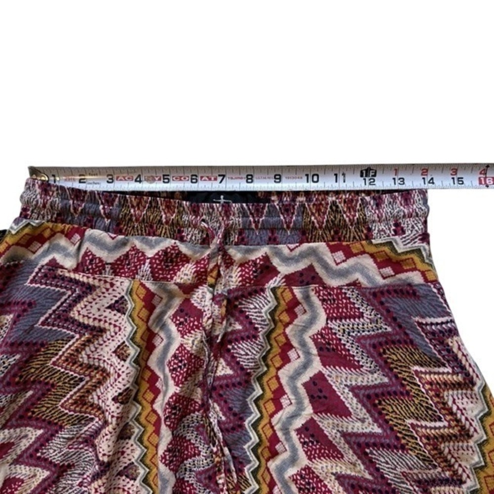 Buddha Pants Pink Geometric Zigzag Harem Pants Drop Crotch Boho Joggers Small - Picture 4 of 5